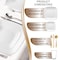 Smarty Had A Party Solid White Flat Rounded Square Disposable Plastic Wedding Value Set, 360PK 4830WH-VS60 - alternate 2